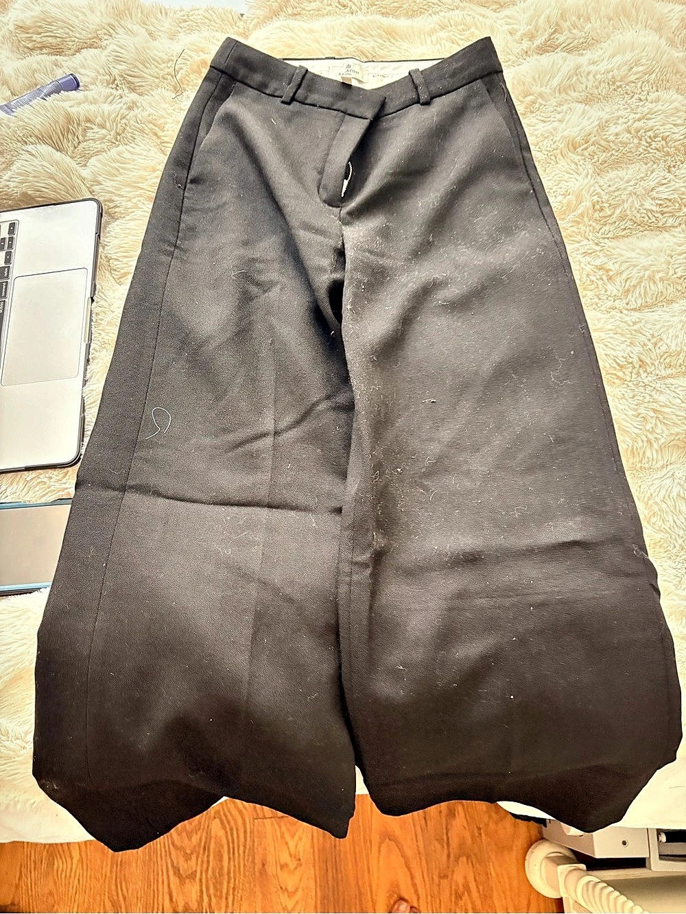 Aritzia Babaton pants Wide Leg Pants Black Wool